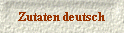 Zutaten deutsch